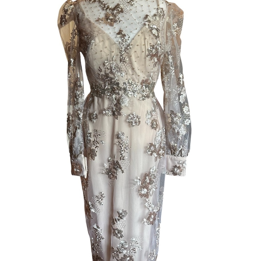 Mac Duggal NWT 70237 Embellished Midi Dress - Picture 6 of 9